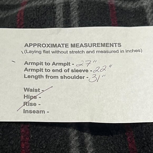 Vintage CHAPS Plaid Fleece 1/4 Snap Drawstring Bottom Pullover Shacket Pockets - Picture 13 of 13